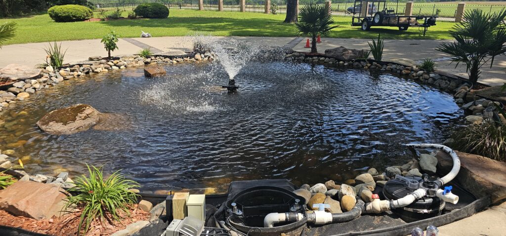 Pond maintenance rural land East Texas
