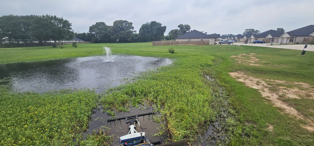 Pond cleaning spring maintenance East Texas